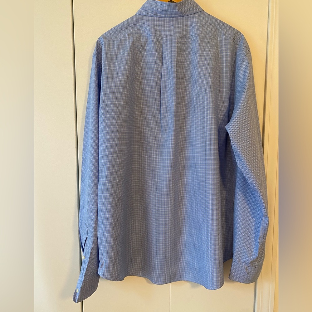 Ralph Lauren Blue Check Dress Shirt - Picture 3 of 4